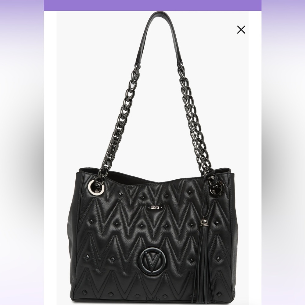 Luisa Diamond Leather Tote
VALENTINO BY MARIO VALENTINO Black